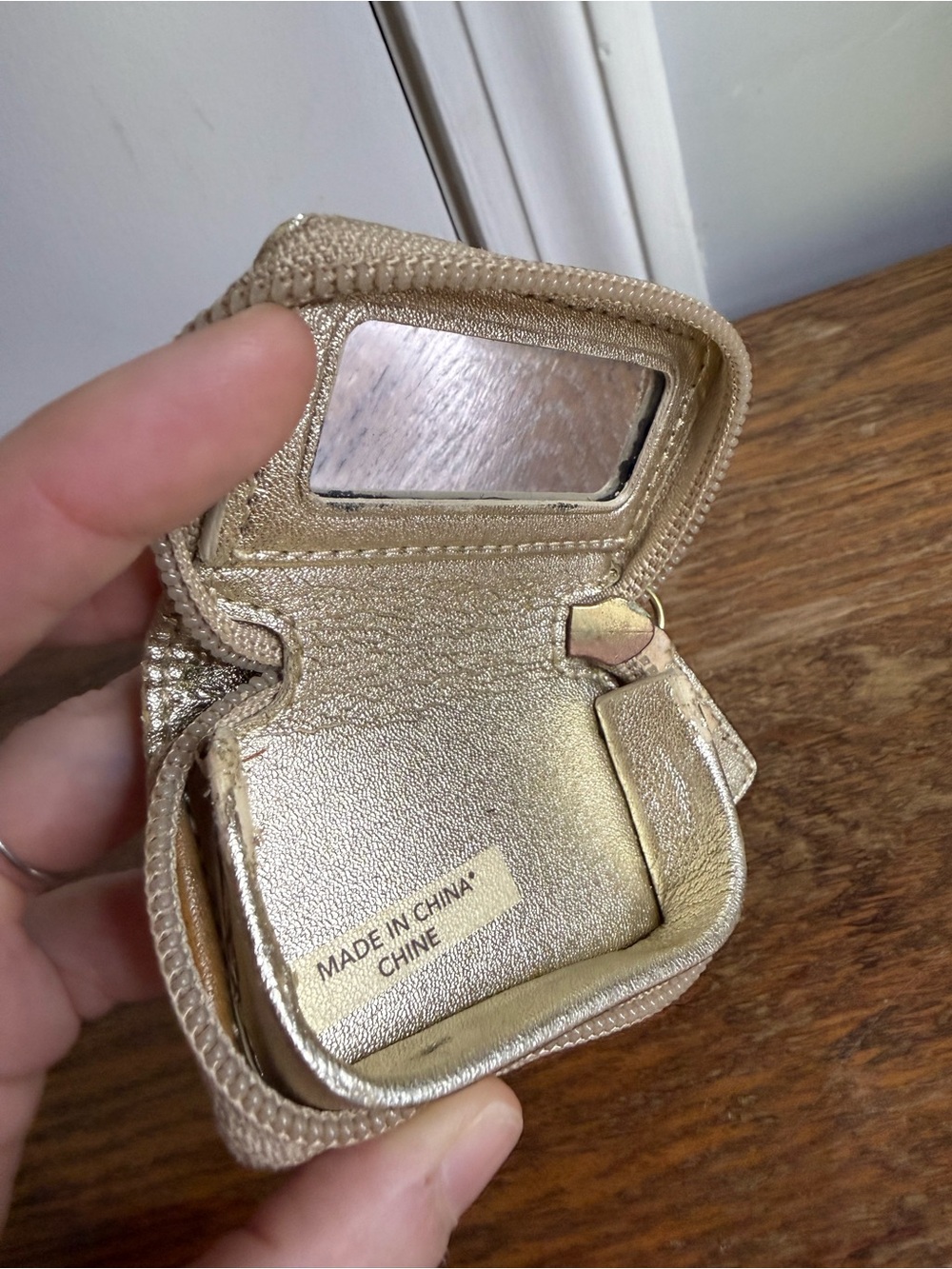 Coach Poppy Signature C Graffiti Print Travel Pill Case with Mirror - Picture 10 of 11